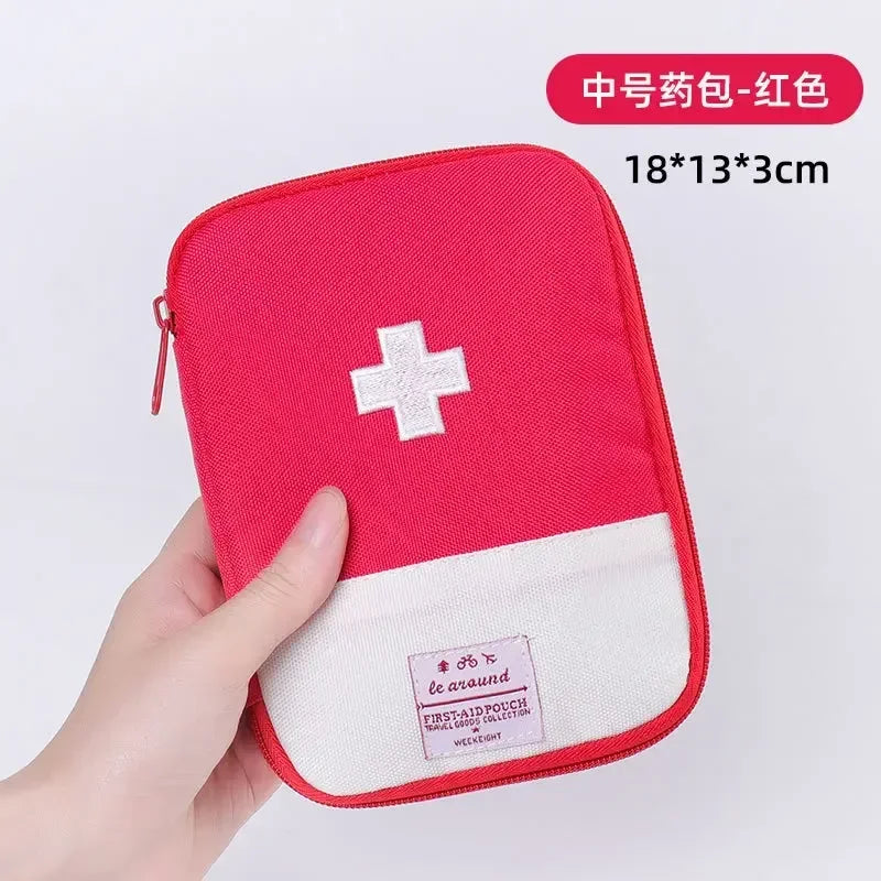 Mini First Aid & Medicine Storage Bag – Portable Travel Emergency Survival Pill Case